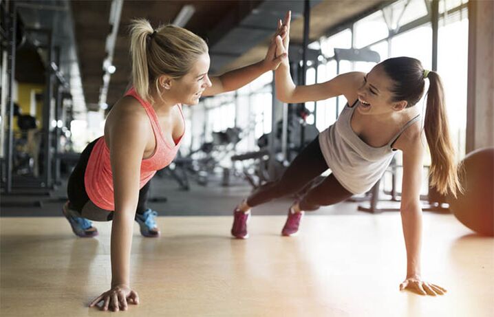 Herz-Kreislauf- und Krafttraining.